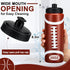 Yaomiao 12 Pcs Football Water Bottle for Boys, 20 oz Reusable BPA-Free Squeeze Water Bottles