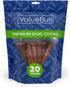 ValueBull USA Collagen Sticks - Premium Beef Dog Chews, Medium 6 Inch, 25 Count, Rawhide-Free, Healthy for Joints