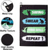 Golf Towel, Printed Golf Towels for Bags with Clip, Funny Golf Gifts for Men, Golfers, Birthday Gifts