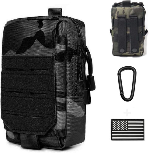 Pack Tactical Molle Utility Pouch Cell Phone Pouch, Waist Bag Belt Pouch for Men, EDC Bag Gadget Organizer Vest Purse