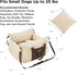 Lesure Small Dog Car Seat for Small Dogs - Dog Booster Seat for Car with Waterproof Bottom, Clip-On Safety Leash