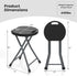 18 inch 440 lb Goplus Folding Stool, Foldable Camping Stool for Adults with Capacity, Portable Plastic Fold up Stool