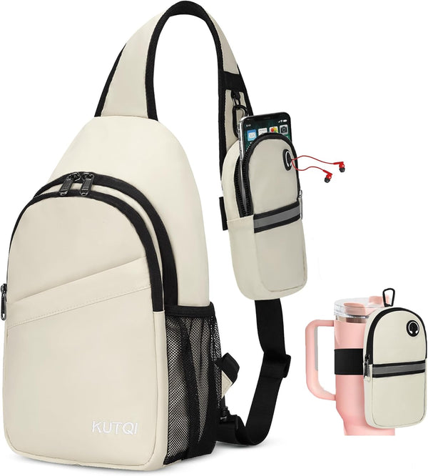 Crossbody Sling Bag for Women Men Multipurpose Sling Backpack Travel Essentials Hiking