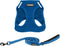 Voyager Step-in Air All Weather Mesh Harness and Reflective Dog Leash Combo 5 ft, Neoprene Handle, Royal Blue, L