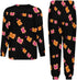 Generic Set Peanut Butter Jelly Heartbeat Men's Pajamas Long Sleeve Sleepwear Crew Neck Loungewear Tops And Bottom