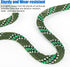 NTR Orange/Black/Blue Climbing Rope 10M(32ft) 20M(64ft) 30M(96ft) 50M(160ft), 8MM Static Rock Climbing Rope with 2