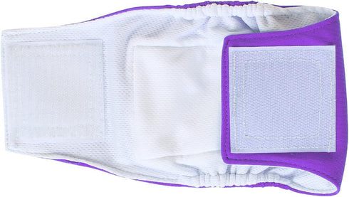 Teamoy Male Dog Belly Bands Washable 4-Pack, Reusable Dog Diapers Wraps for Incontinence
