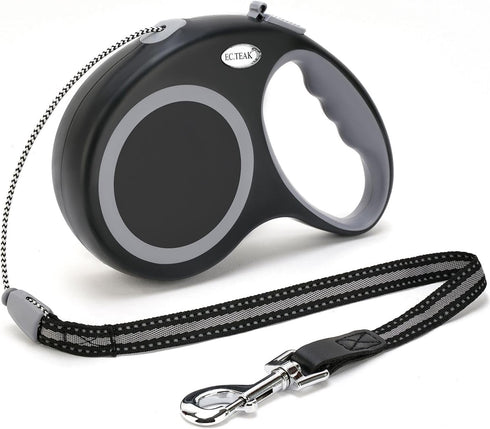 30 FT Retractable Dog Leash for Medium Large Dogs up to 77 lbs; Heavy Duty No Tangle, Large