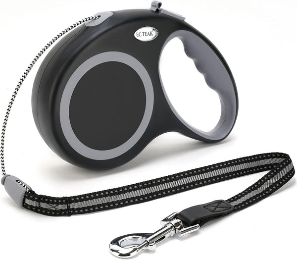 30 FT Retractable Dog Leash for Medium Large Dogs up to 77 lbs; Heavy Duty No Tangle, Large