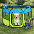 Pet Life All-Terrain Lightweight Wired Folding Collapsible Pet Playpen, Travel Cat and Dog Playpen with Zippered