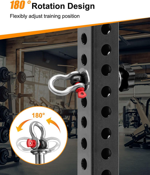 JUFZQO 1-3 inch 2 Upgrade Power Rack Attachments with Convex stainless steel gaskets, Versatile O-Ring Attachment Fit