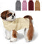 KYEESE X-Large Dog Sweaters for Medium Dogs, Beige Turtleneck Cable Knit Pullover for Cold Weather