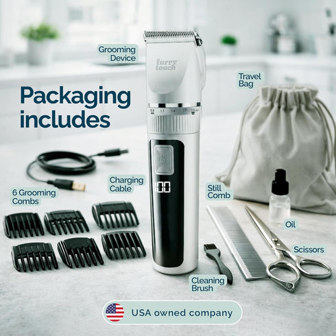 2 Trimmer 6 Trimmer Dog Grooming Kit - Power Modes Quiet & Strong, Cordless Dog Clippers for Grooming & Dogs Hair