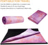 SNAKUGA Travel Yoga Mat, Non-Slip Suede Exercise Mat with Carry Bag, Ideal for Pilates Workout (72'' x 26'' x 1.5mm)