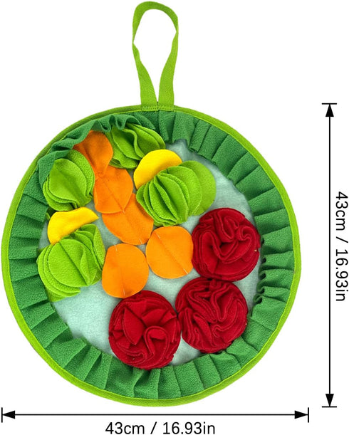 WishLotus Slip-Free Pet Snuffle Mat with Hanging Rope, Snuffle Mat for Dogs to Consume Energy and Relieve Stress, Pet
