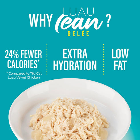 Tiki Cat Luau Lean Gelee Wet Cat Food, Chicken, 2.8 oz Pouch (12 Count)