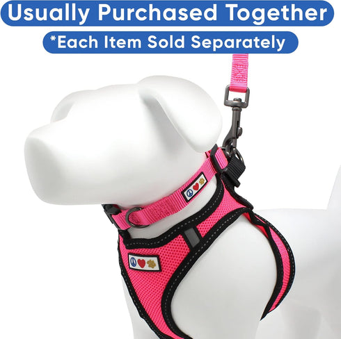 Pawtitas Dog Vest Harness Made with Breathable Air Mesh | All Weather Vest Harness for Large Dogs (Pink)
