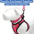 Pawtitas Dog Vest Harness Made with Breathable Air Mesh | All Weather Vest Harness for Large Dogs (Pink)