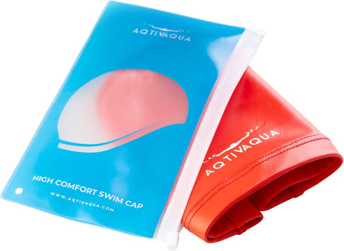 Spandex Swim Cap with Protective Layer, Comfortable Swimming Cap for Women, Men, Adults, and Kids