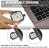 Running Light, 2Pack Reflective Safety-Light for Runners, Rechargeable LED Clip On Lights for Hiking, Running, Outdoor
