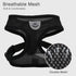 Hypeety Pet Dog Vest Harnesses, Adjustable Mesh Harness for Travel, Chest Strap Vest, Reflective (M, Black)