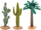 Hemoton 3pcs Artificial Cactus Plant Set with Faux Succulents and Miniature Desert
