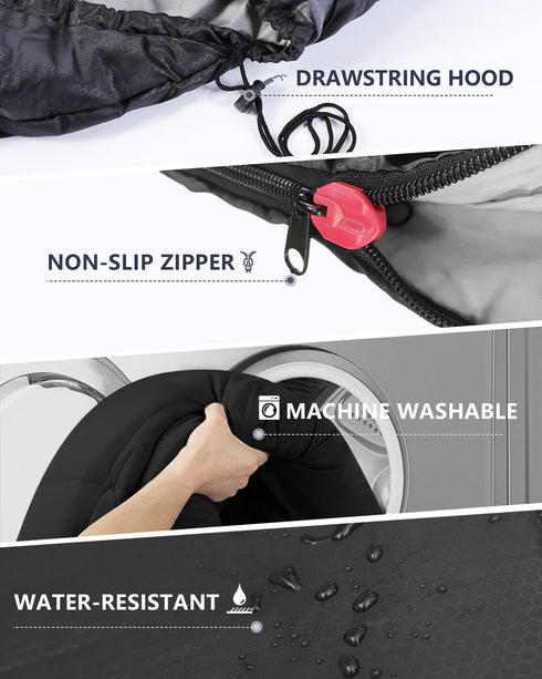 Sleeping Bags for Adults, Lightweight Waterproof Cold Weather Sleeping Bag for Camping and Hiking