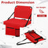 Stadium Seat for Bleachers with Back Support and Wide Padded Cushion Stadium Chair - Includes Shoulder Strap and Cup