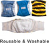 Reusable Dog Belly Bands for Male Dogs - 5 Pack Premium Washable Diapers, XS Size