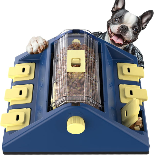 KADTC Dog Puzzle Toy, Large Size, 2 Levels of Challenge, Paw-Activated Rolling