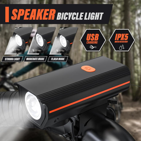 Ultra Bright Rechargeable Bike Lights for Night Riding, Road Mountain Bike Accessories for Kids Adults - Headlight with