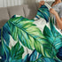 PALNKART 40x50in Tropical Leaf Lightweight Flannel Blanket for Sofa Bed Travel Camping Chair, Soft Warm Multifunctional