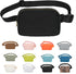 Waist Pack for Running, Fanny Pack for Women and Men, Adjustable Strap Crossbody Belt Bag for Sports, Black