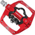 MTB Mountain Bike Pedals by Pedal, Compatible with Dual Function Sealed Clipless Aluminum 9/16" Flat Platform with