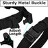 Dog Tactical Collar Military Dog Training Collar Control Handle and Heavy Metal Buckle for Medium Large Dog Training Black M
