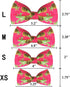 azuza Bowtie Dog Collar, Soft & Comfy Collar with Bow, Fun Patterns & Bright Color for Large Dogs
