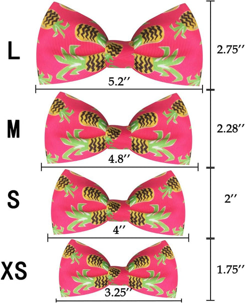 azuza Bowtie Dog Collar, Soft & Comfy with Fun Patterns for Small Dogs