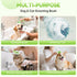 2pcs Pet Bath Brush with Shampoo Dispenser, Dog Bath Brush and Grooming Massage Brush for Dogs & Cats, Easy Dog Washing