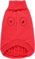 Small Dog Sweaters, Knitted Pet Cat Warm Sweatshirt for Winter (X-Small, Red)
