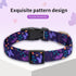 Adjustable Dog Collar with Buckle for Cute Girl and Boy Dogs, Soft and Fancy with Flower Design for Small, Medium, and