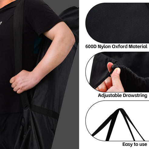 2 Pack 39.3 Inches Camping Chair Replacement Bag Large Folding Chair Carry Bag Nylon Storage Tent Bag with Handle Strap