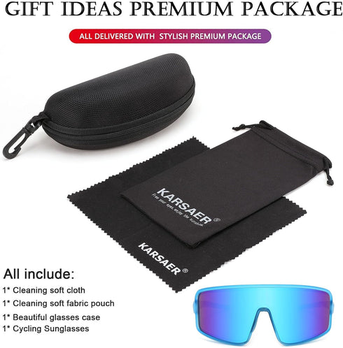 Karsaer Vision Sports Sunglasses for Men, Women, Youth, Kids, Teens, Baseball