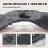 Luciphia Waterproof Dog Blanket - Soft Sherpa Calming Thick Blankets - Leakproof Cozy for Medium Large Dogs Cats (Grey,