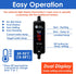 AquaMiracle 50W Small Aquarium Heater, Super Mini Fish Tank Heater for 5-10 Gal Tanks with Dual LED Display