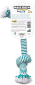 Mammoth Flossy Chews EXTRA FRESH 2 Knot Bone, Premium Cotton-Poly Yarn Tug Toy for Medium Dogs