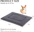 BVAGSS Dog Bed Mat, Reversible Memory Foam Crate Pad, Soft Warm Cushion for Small Medium Dogs, Washable