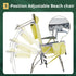 Backpack 5 220lbs,Yellow Low Back Aluminum Beach Chair, Beach Chair for Adults,Heavy Duty Folding Positions Beach Chair