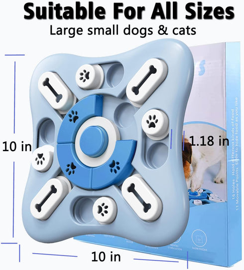 Dog Puzzle Toys - Interactive Enrichment Toys for Large, Medium, Small Dogs, Mentally Stimulating Chew Toys