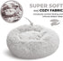 Whiskers & Friends Pet Bed Mat, Small Dogs & Cats, Plush Faux Fur, Round, 23x23x7 inches, 25 lbs Capacity, Orthopedic,