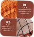 Pack NOLITOY Practical Rattan Woven Bike Basket with Breathable Design for Pets Cats Dogs Wicker Front Bicycle Basket
